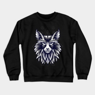 cat head lover Crewneck Sweatshirt